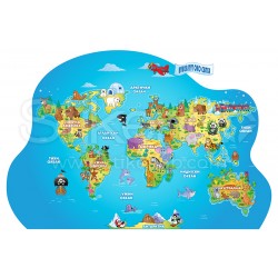 Mapa sveta 10 stiker